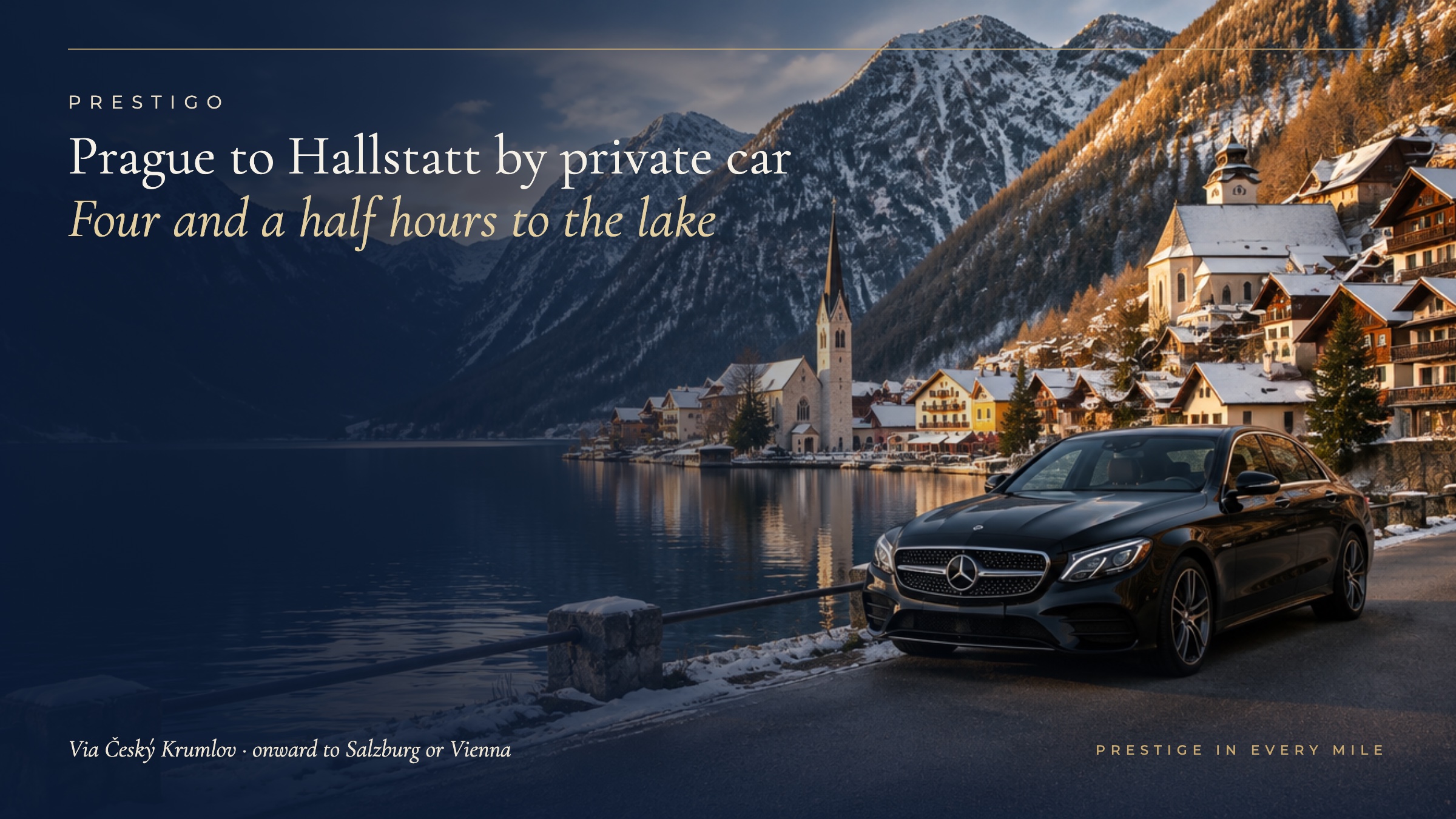 Prague to Hallstatt 2026 by Private Car: Route, Winter Tips & Onward to Salzburg